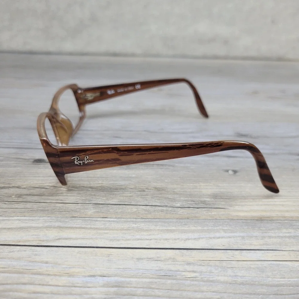 Ray-Ban Eyeglasses RB 4067 689 Brown Rectangular Frames‎ Only 52-16-145